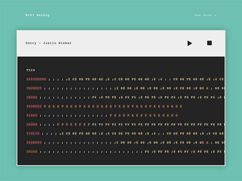 MIDI Markup logo